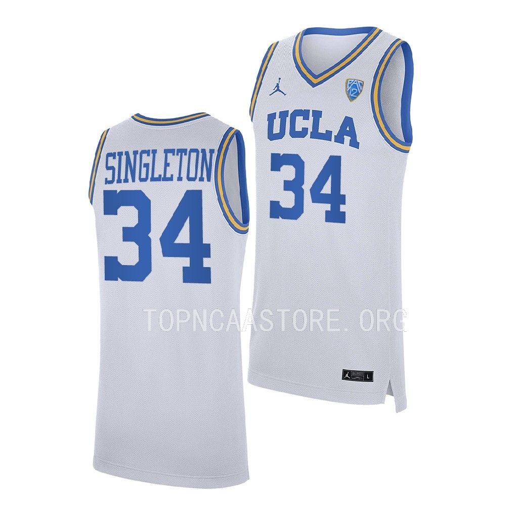 David Singleton UCLA Bruins #34 White NCAA  Jersey