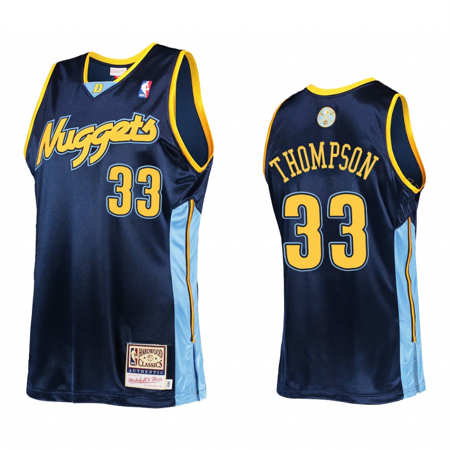 David Thompson #33 Denver Nuggets Mitchell Ness Jersey Navy