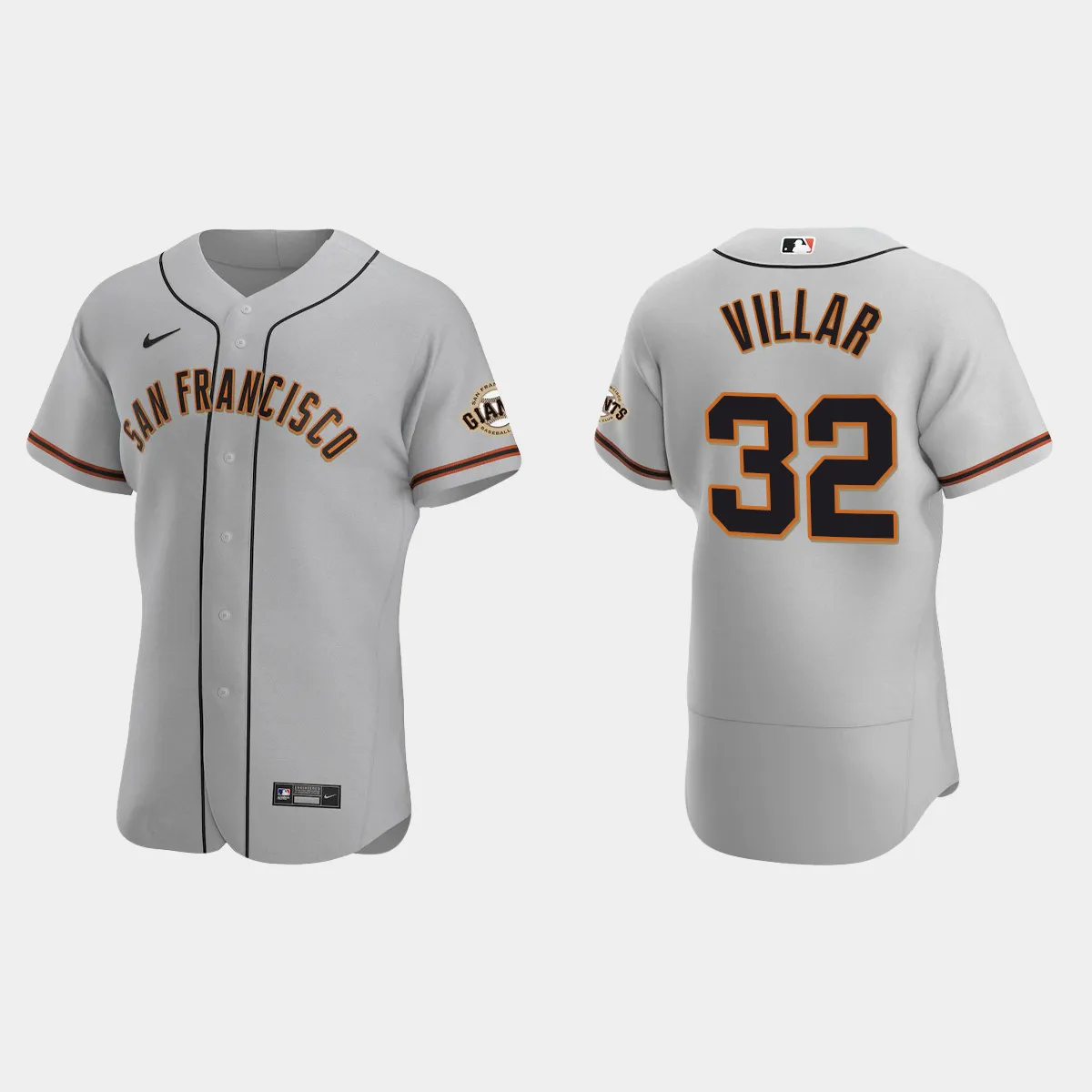 David Villar San Francisco Giants Road Jersey - Gray