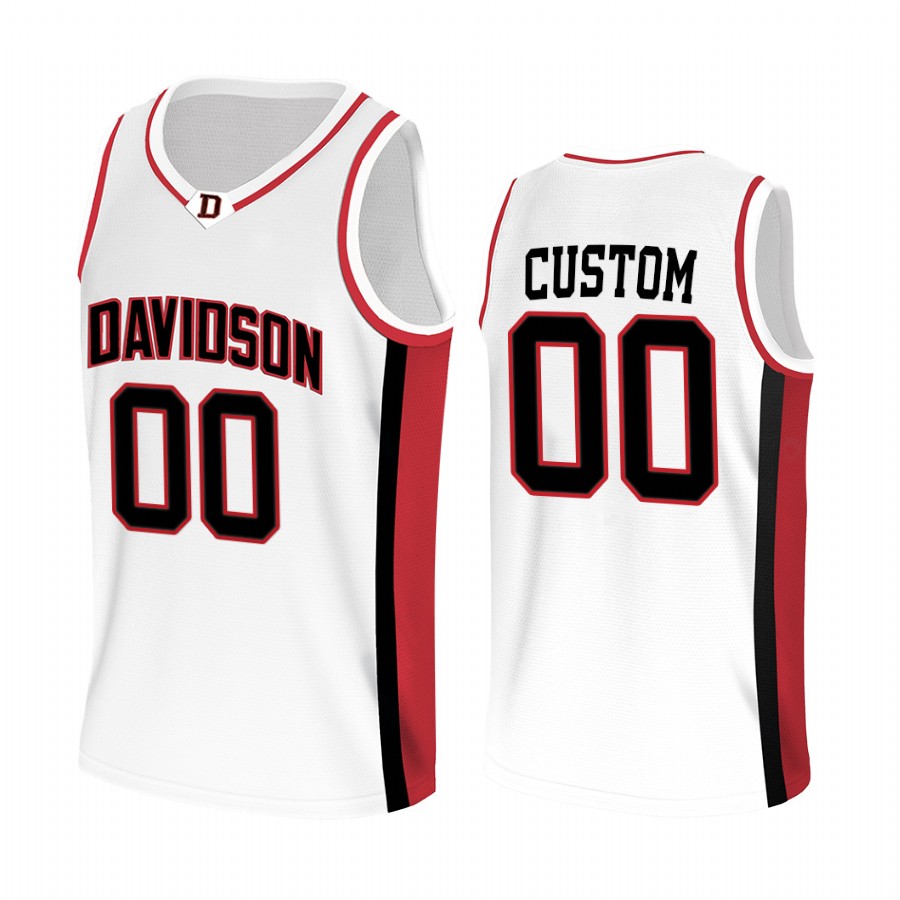 Davidson Wildcats Custom Jersey 2022 College White Uniform