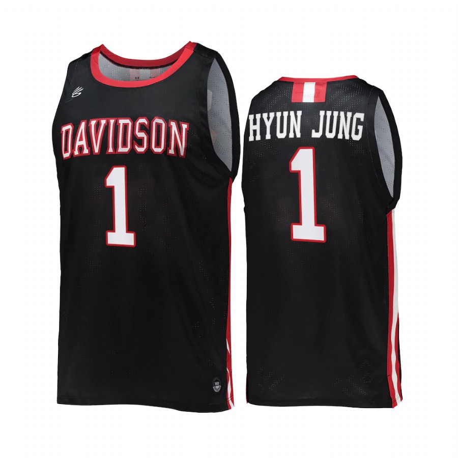 Davidson Wildcats Lee Hyun-jung Jersey 2022 College Black Uniform