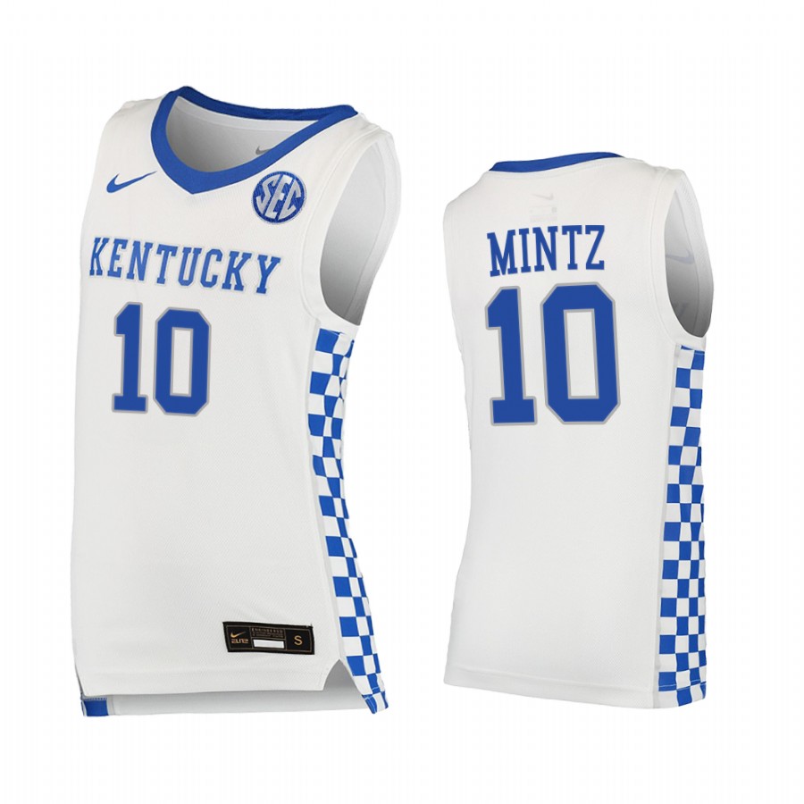 Davion Mintz Kentucky Wildcats White Jersey 2021-22 College