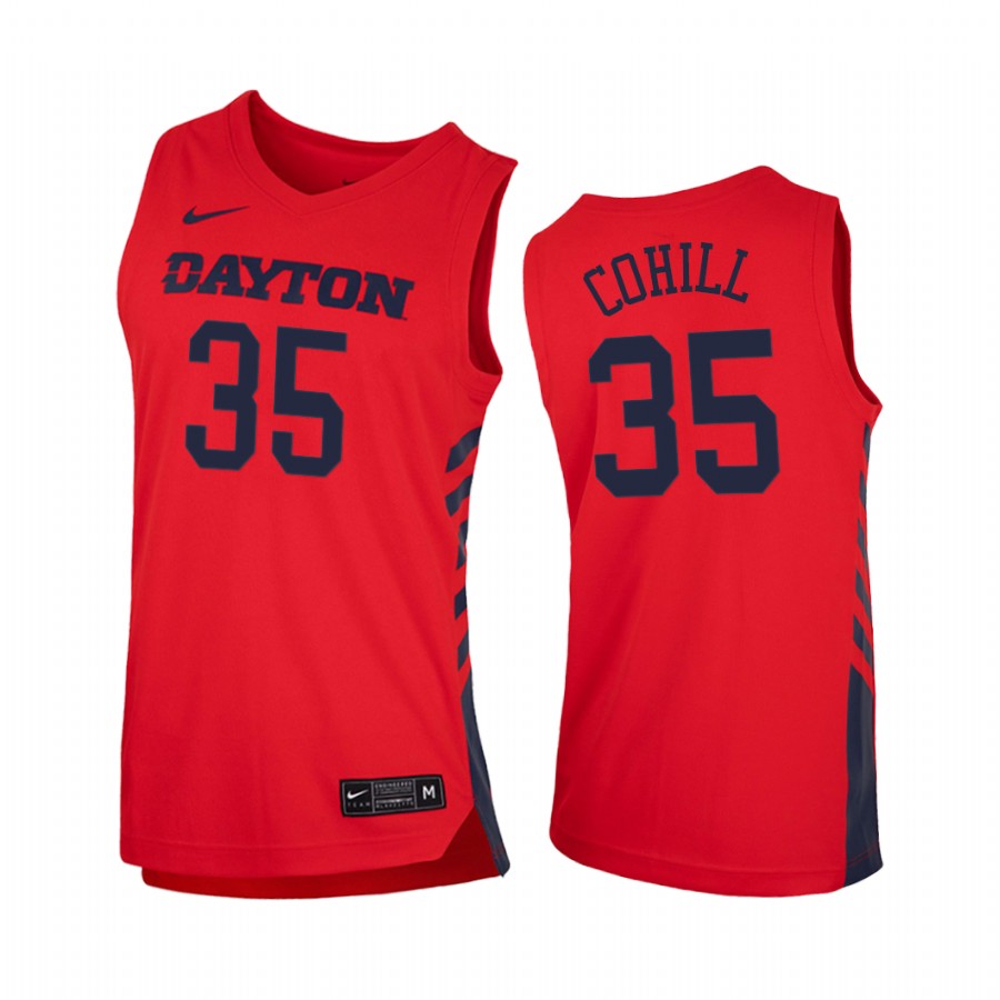 Dayton Flyers Dwayne Cohill Red 2020-21 College Jersey