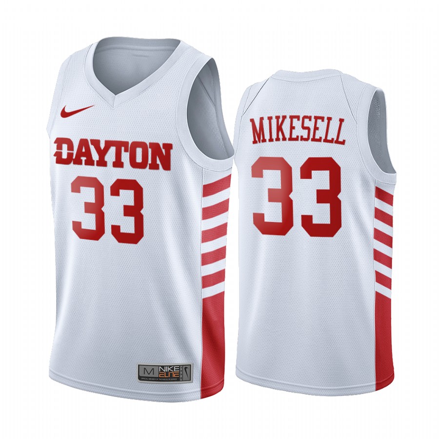 Dayton Flyers Ryan Mikesell White College Jersey