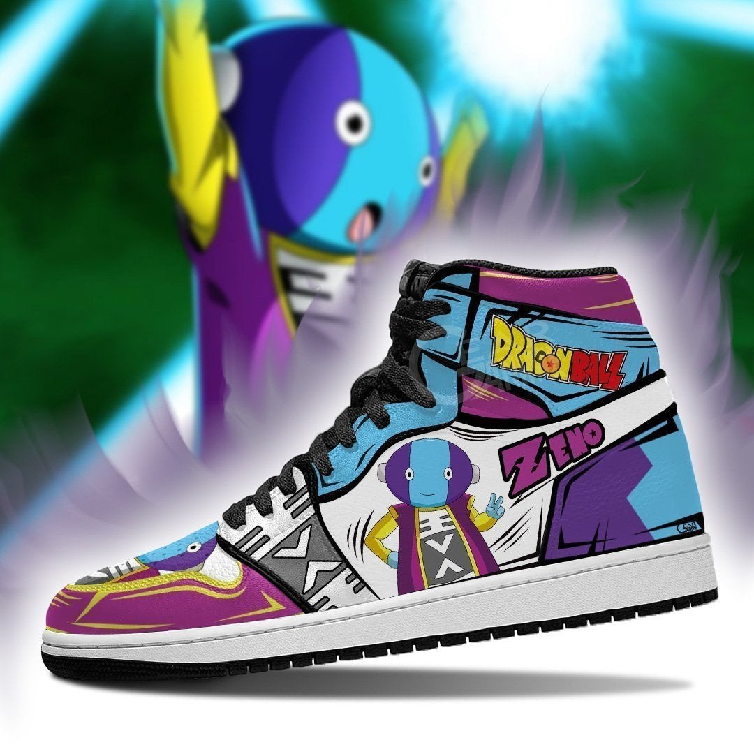 DBS King Of All Zeno JD1s Sneakers Anime Dragon Ball Shoes, Air Jordan Hightop