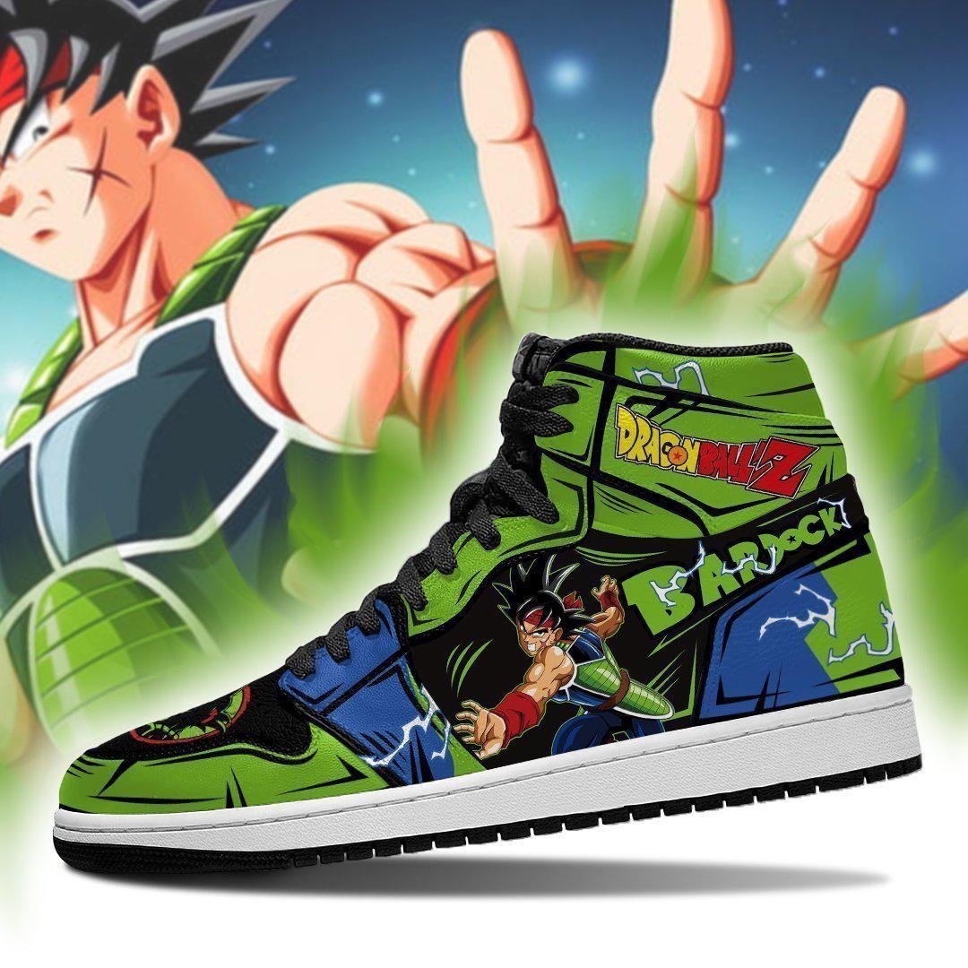 DBZ Bardock JD1s Sneakers Anime Dragon Ball Shoes, Air Jordan Hightop