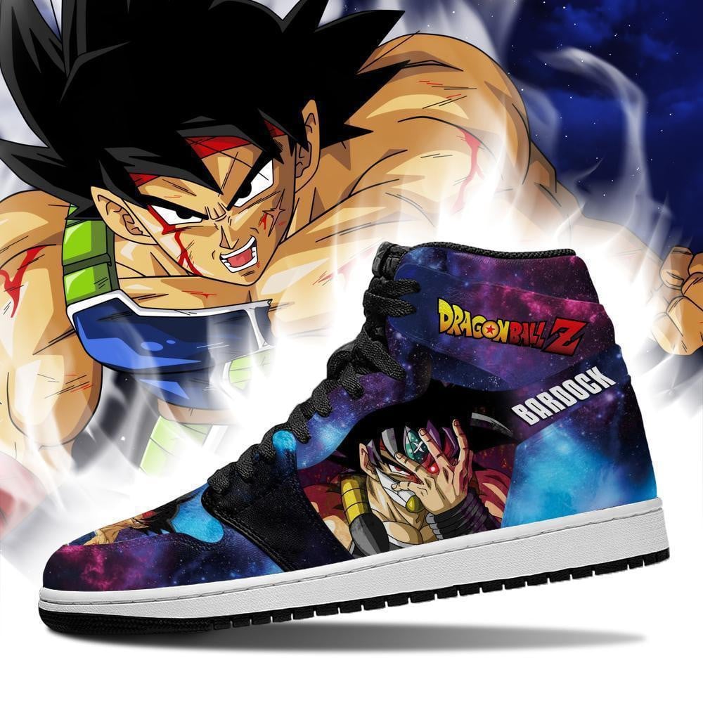 DBZ Bardock JD1s Sneakers Galaxy Dragon Ball Anime Shoes, Air Jordan Hightop