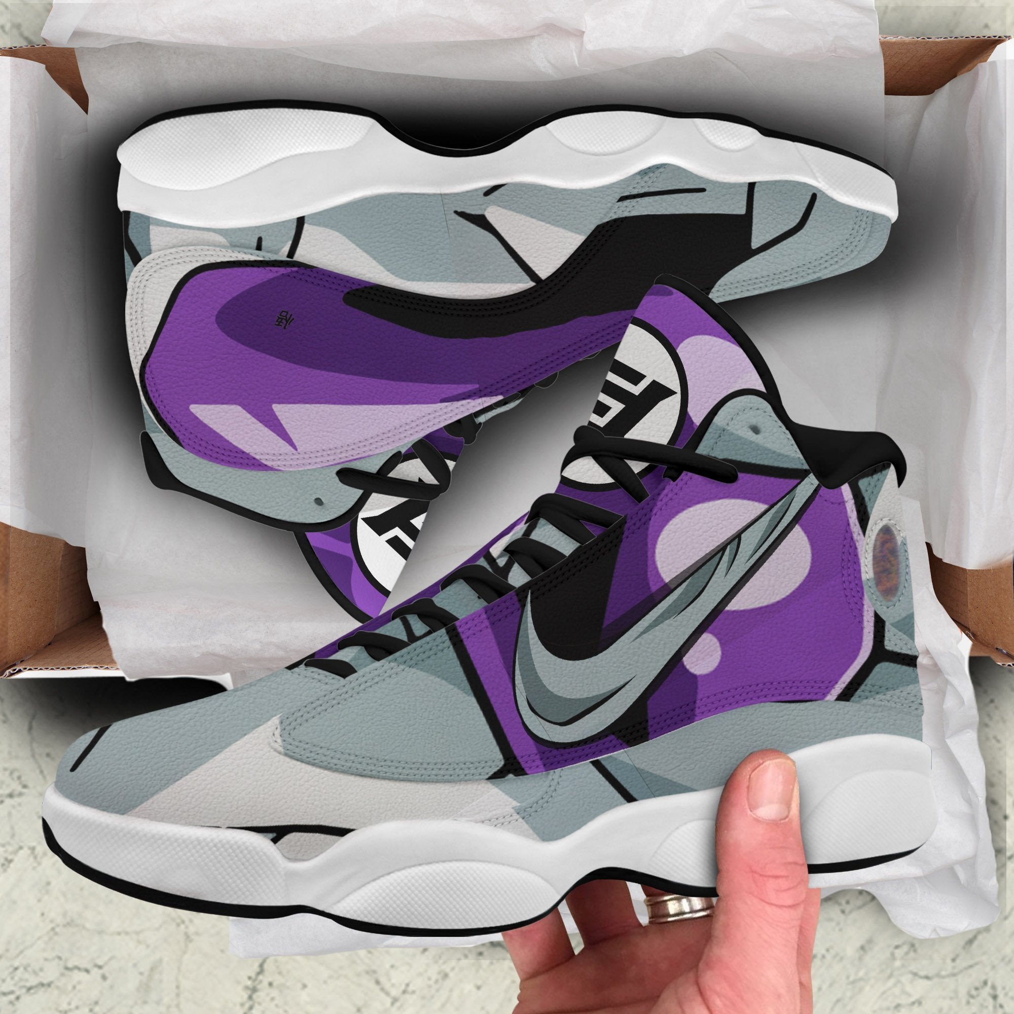 DBZ Frieza JD13 Sneakers Custom Anime Dragon Ball Shoes
