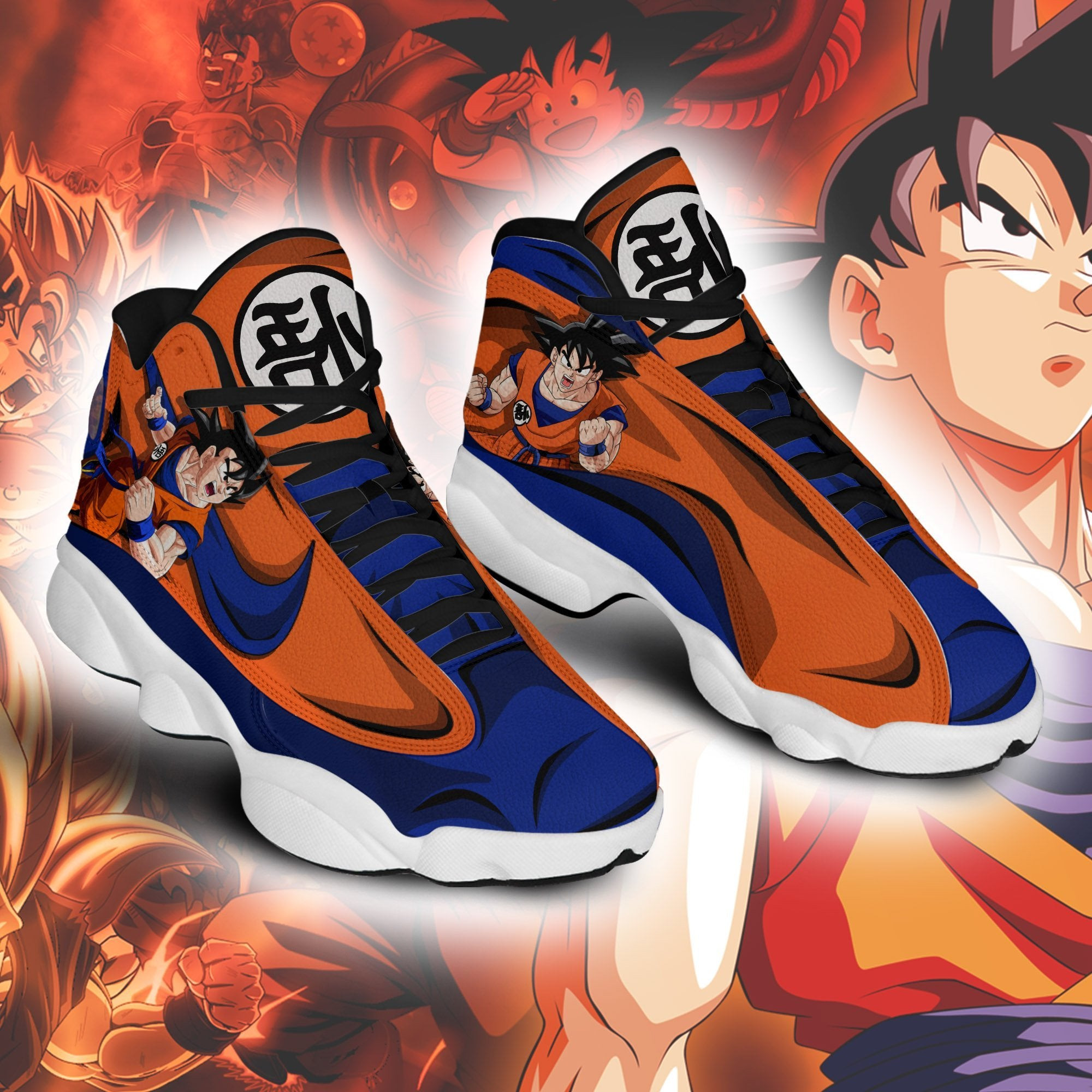 DBZ Goku Anime JD13 Sneakers Custom For Dragon Ball Fans