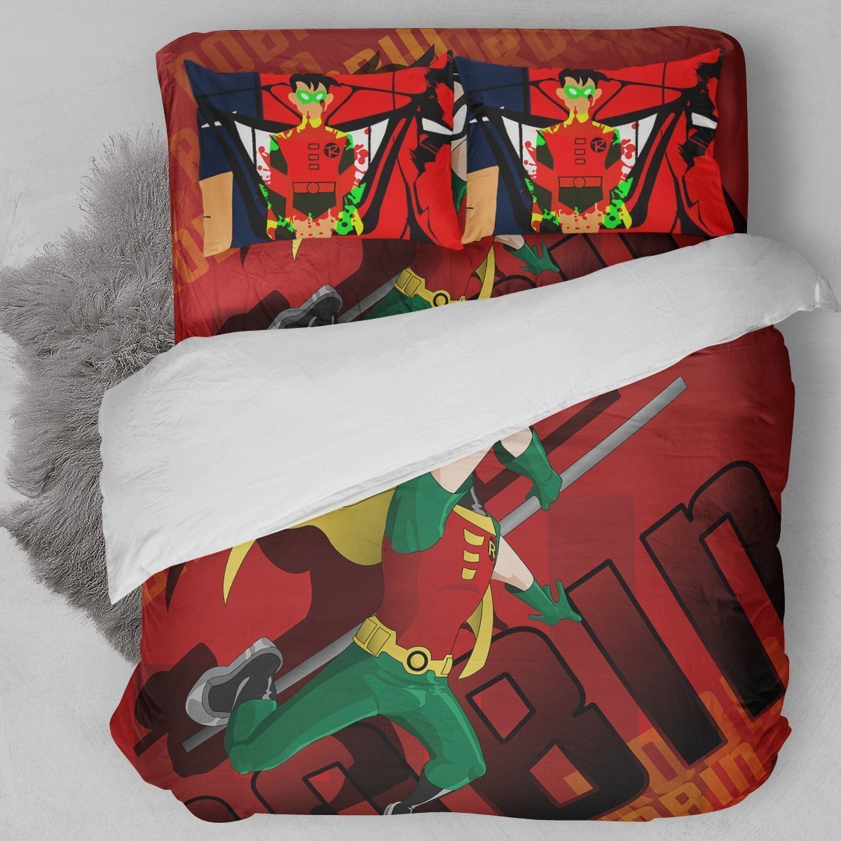 Dc Comic Robin Duvet Cover Bedding Set