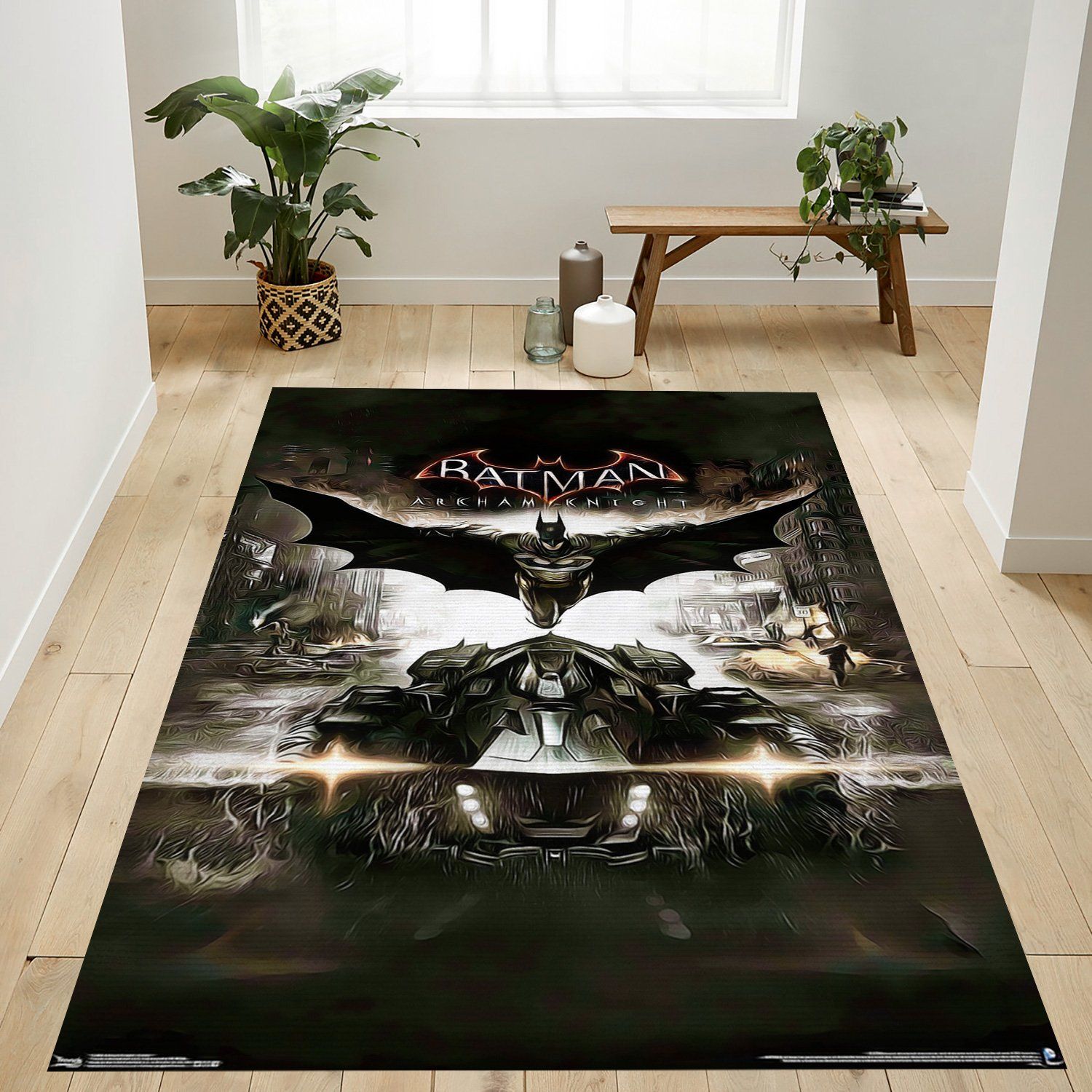 Dc Comics Arkham Knight Rectangle Rug – Custom Size And Printing