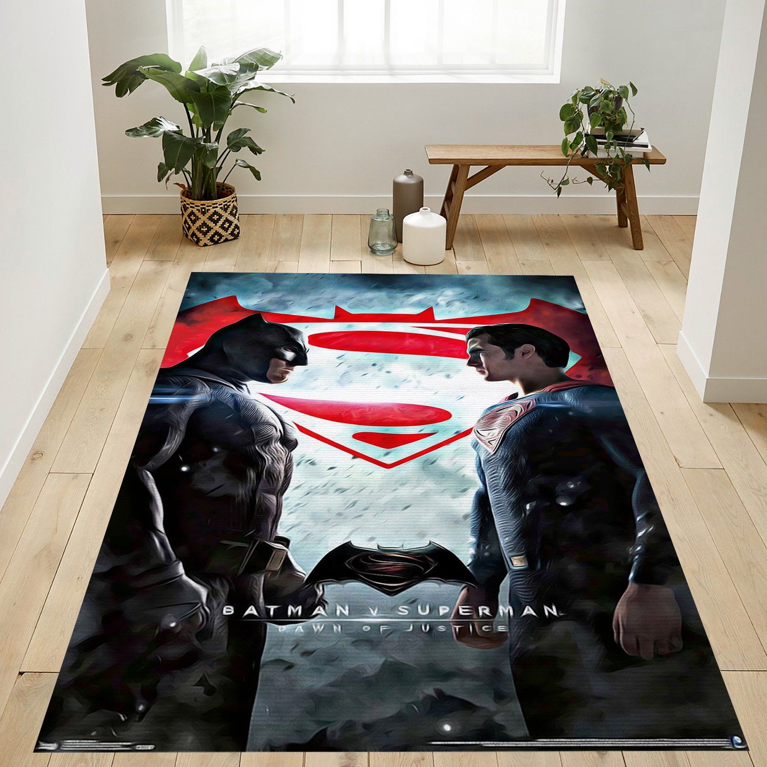 Dc Comics Movie Batman V Superman Rectangle Rug – Custom Size And Printing