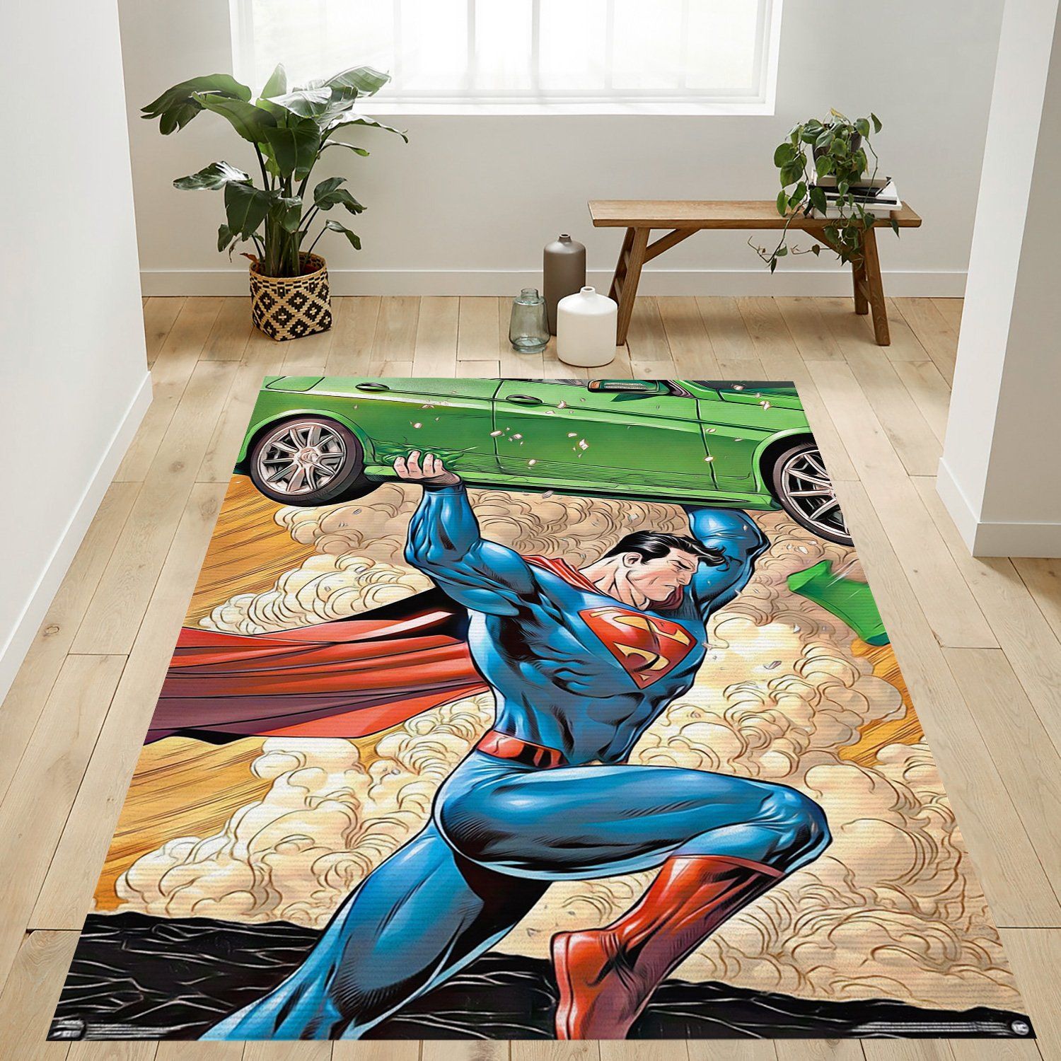 Dc Comics Superman Rectangle Rug – Custom Size And Printing