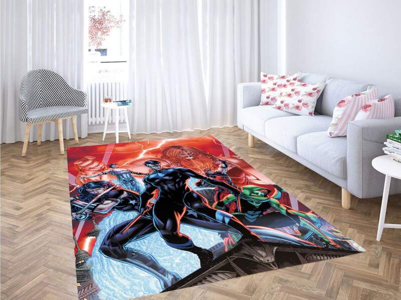 Dc Heroes Comic Character Carpet Rectangle Rug