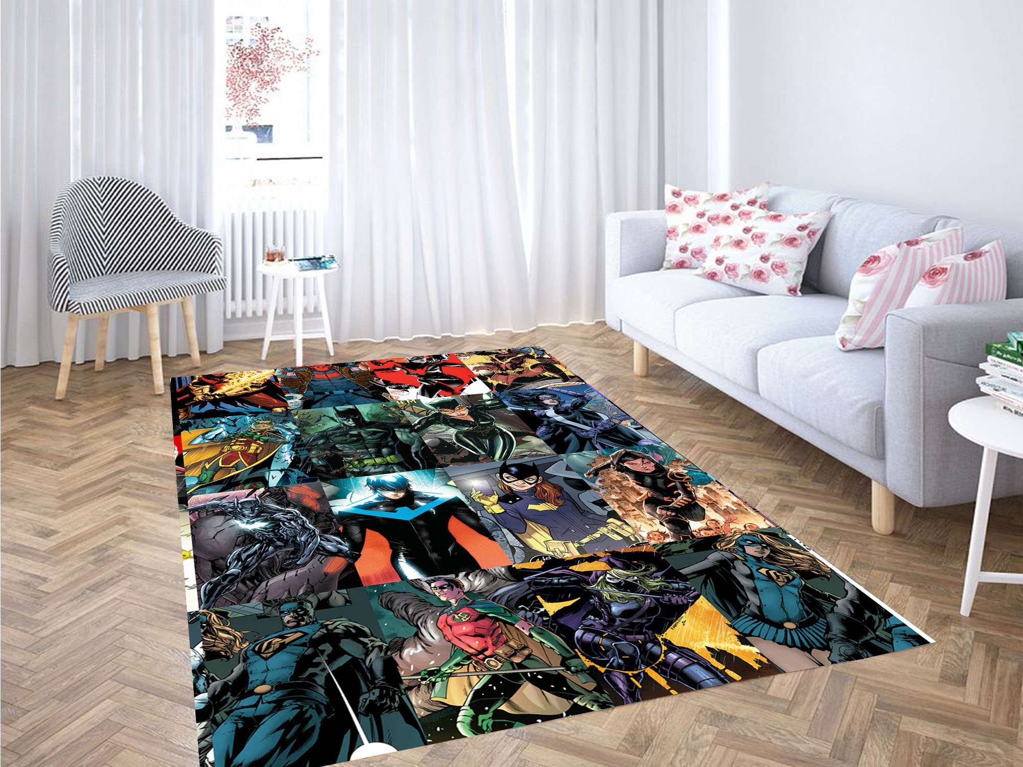 Dc Superhero Character Carpet Rectangle Rug
