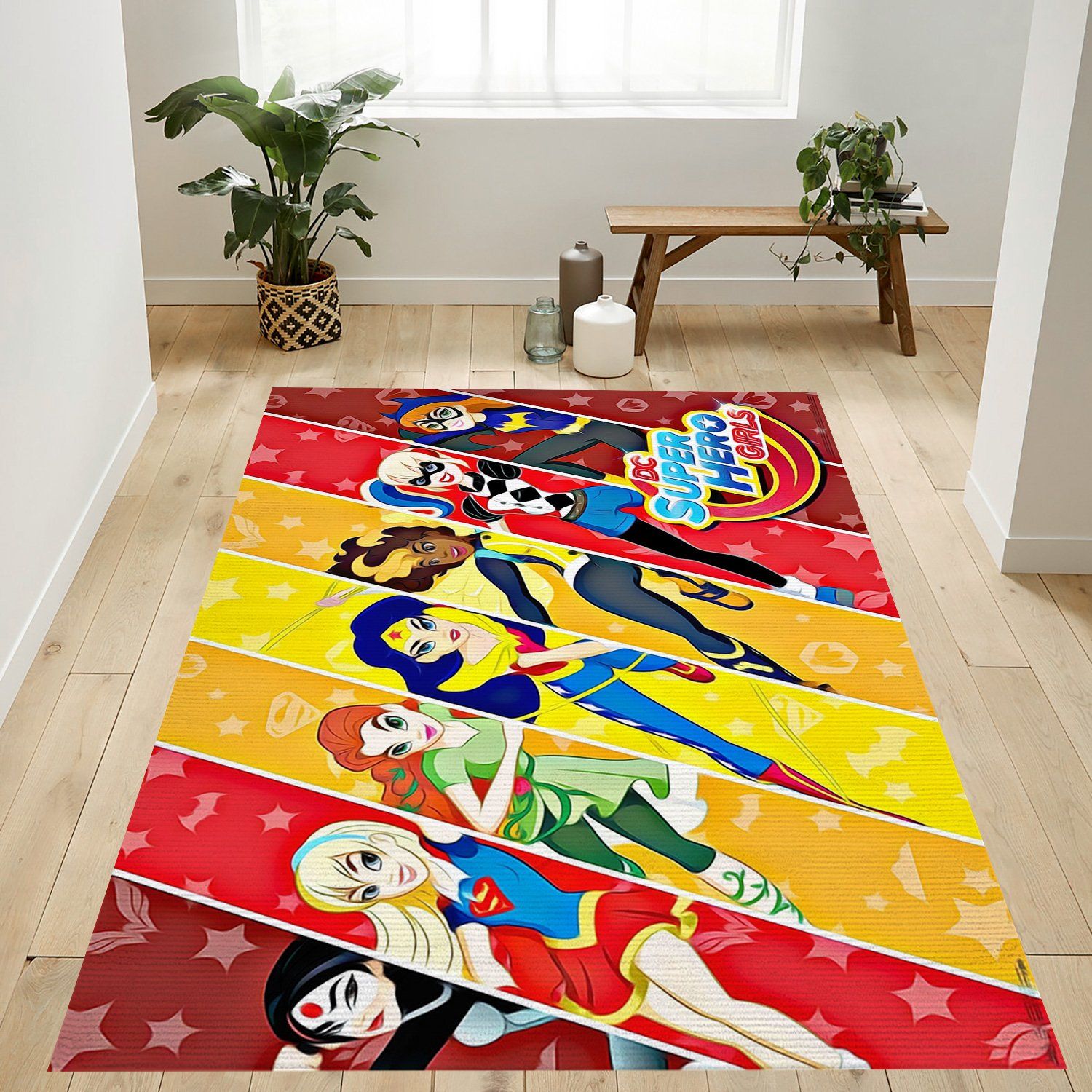DC Superhero Girls Rectangle Rug – Custom Size And Printing