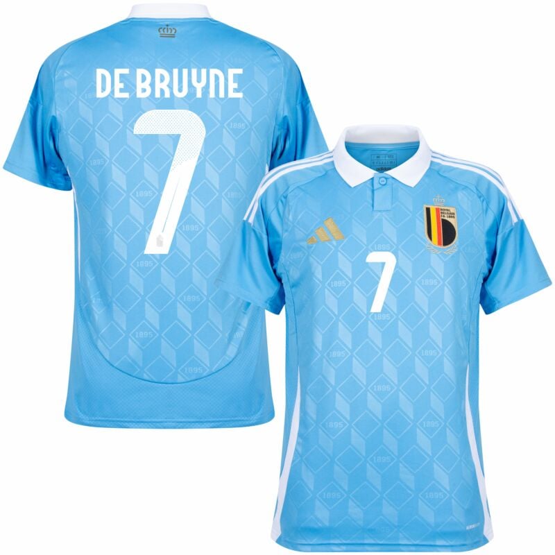 De Bruyne Men's Belgium 2024 Stadium Away Soccer Jersey