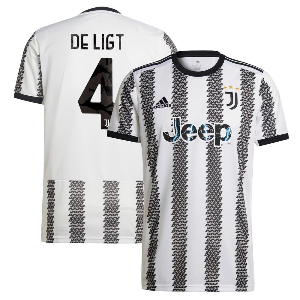 De Ligt 4 Juventus Men 2022/23 Home Soccer Jersey – White