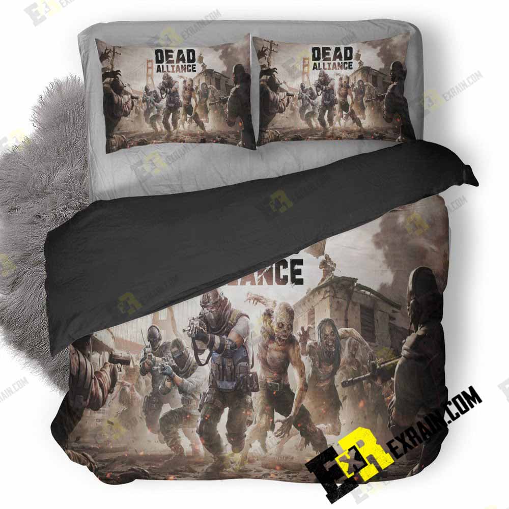 Dead Alliance 1K 3D Customized Duvet Cover Bedding Set