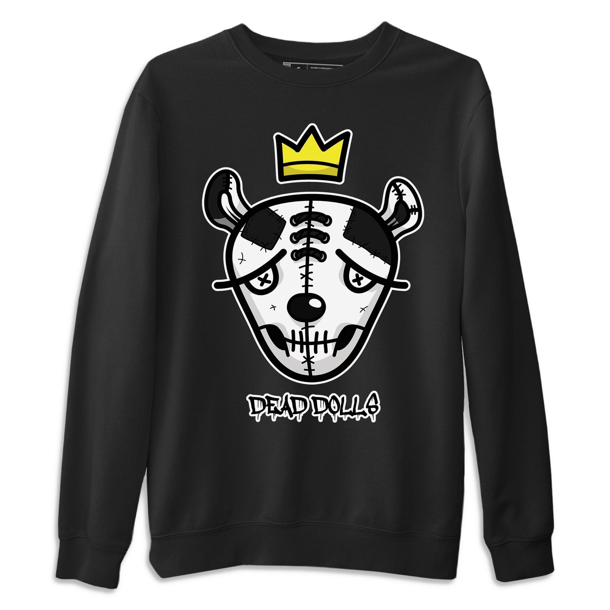 Dead Dolls Face Unisex Sweater – Air Jordan 1 Black White, Sneakers Matching Sweater