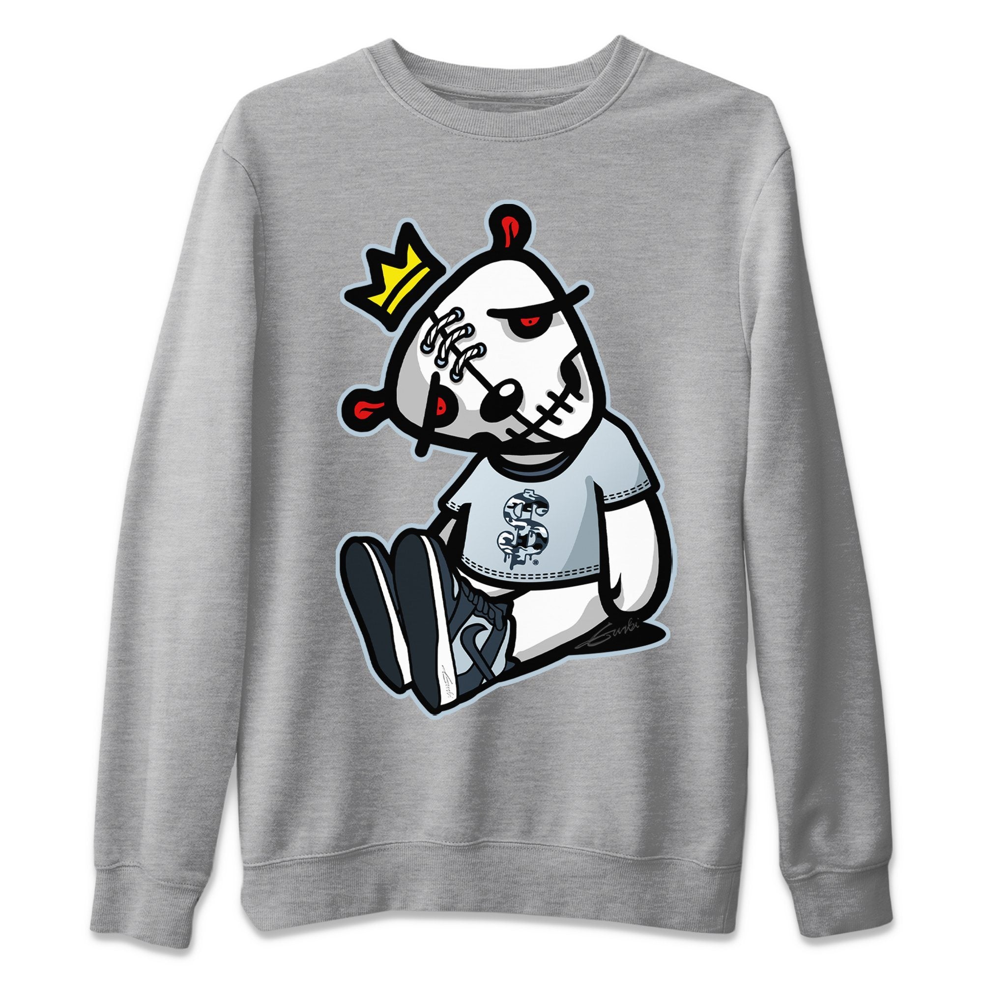 Dead Dolls Unisex Sweater – Dunk championship Grey, Sneakers Matching Sweater