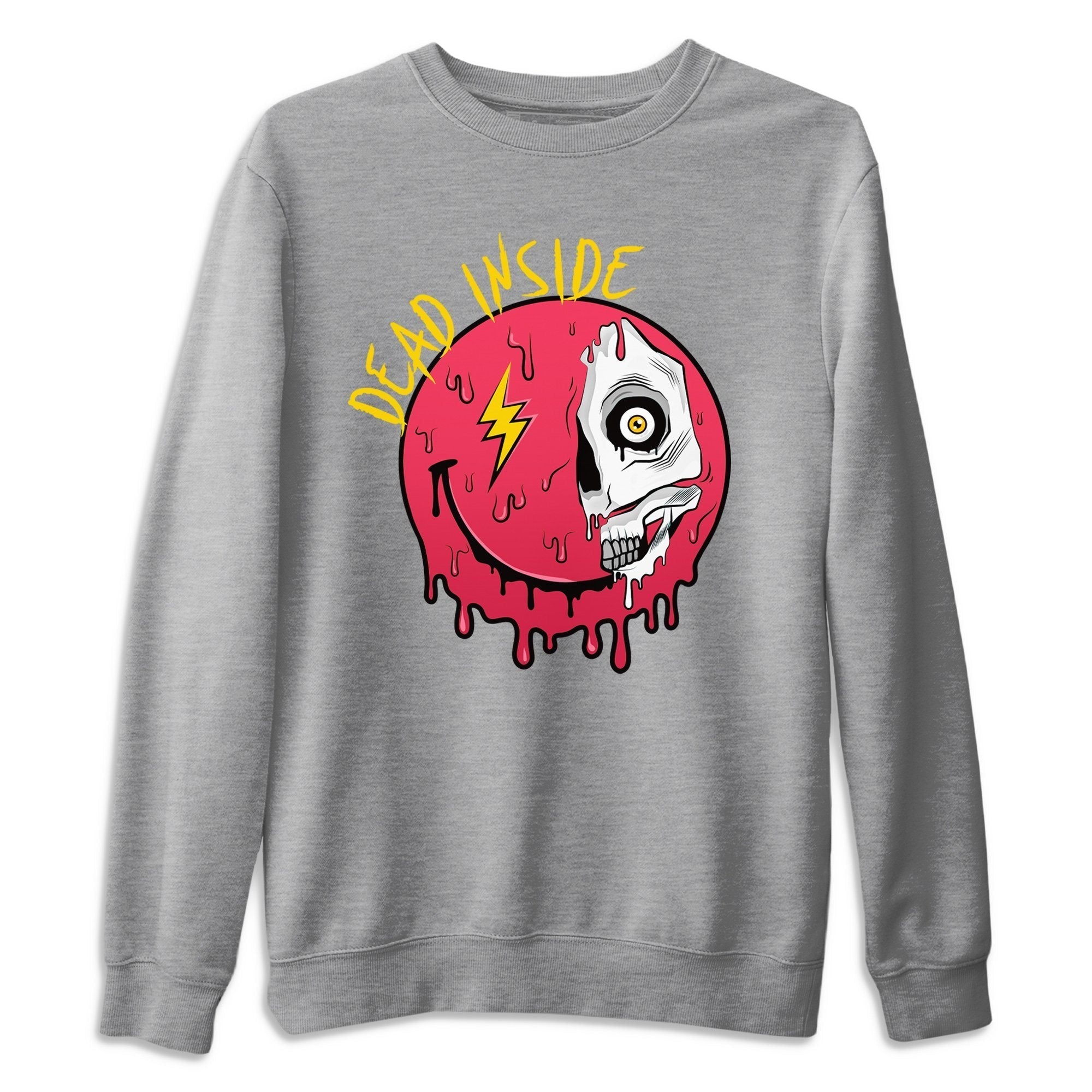 Dead Inside Unisex Sweater – Air Jordan 1 Light Fusion Red, Sneakers Matching Sweater