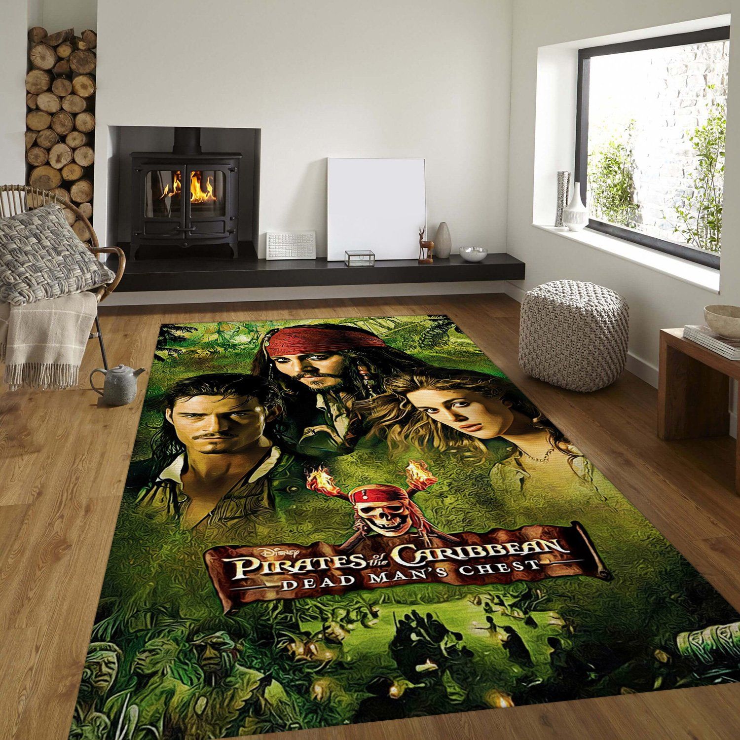 Dead Men Tell No Tales Rectangle Rug – Custom Size And Printing