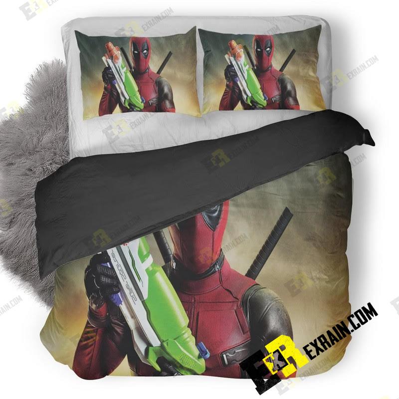 Deadool Movie 3D Customized Duvet Cover Bedding Set