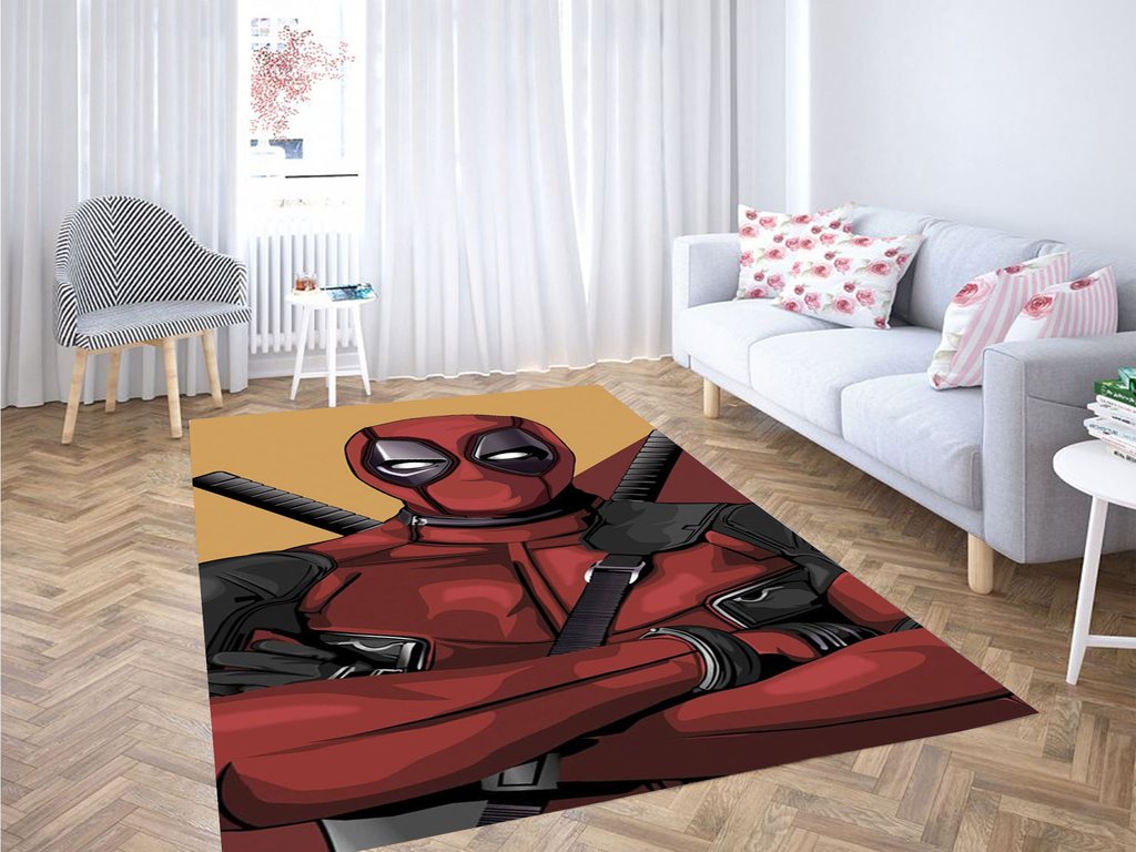 Deadpool Graffiti Living Room Modern Carpet Rectangle Rug