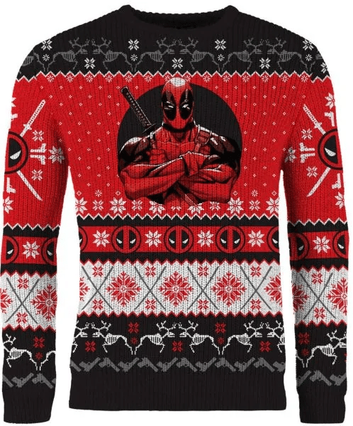 Deadpool Once Upon A Deadpool Christmas Sweater,Deadpool Christmas Gift,Deadpool Christmas