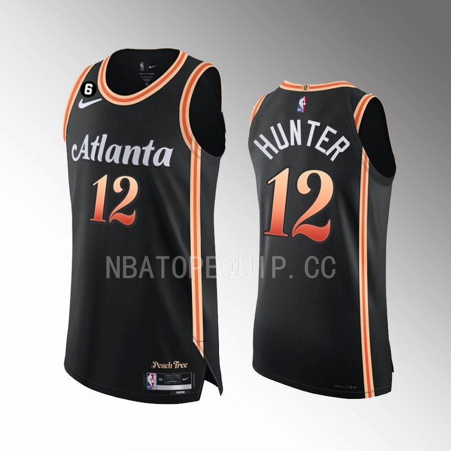 De'Andre Hunter 2022-23 Hawks #12 City Edition Jersey Black