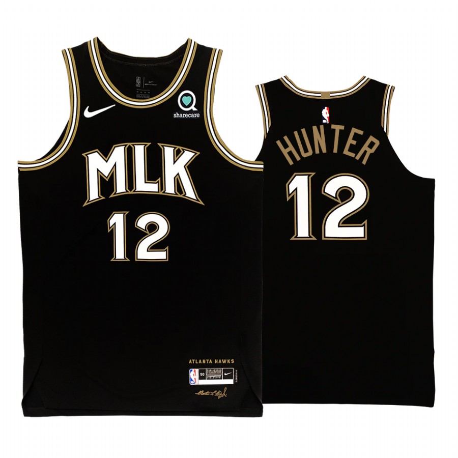 De'andre Hunter Atlanta Hawks MLK City Edition Black Jersey