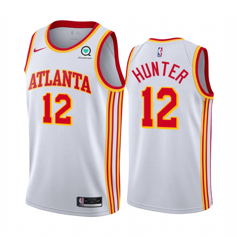 De'andre Hunter Atlanta Hawks White Association Edition 2020-21 Jersey
