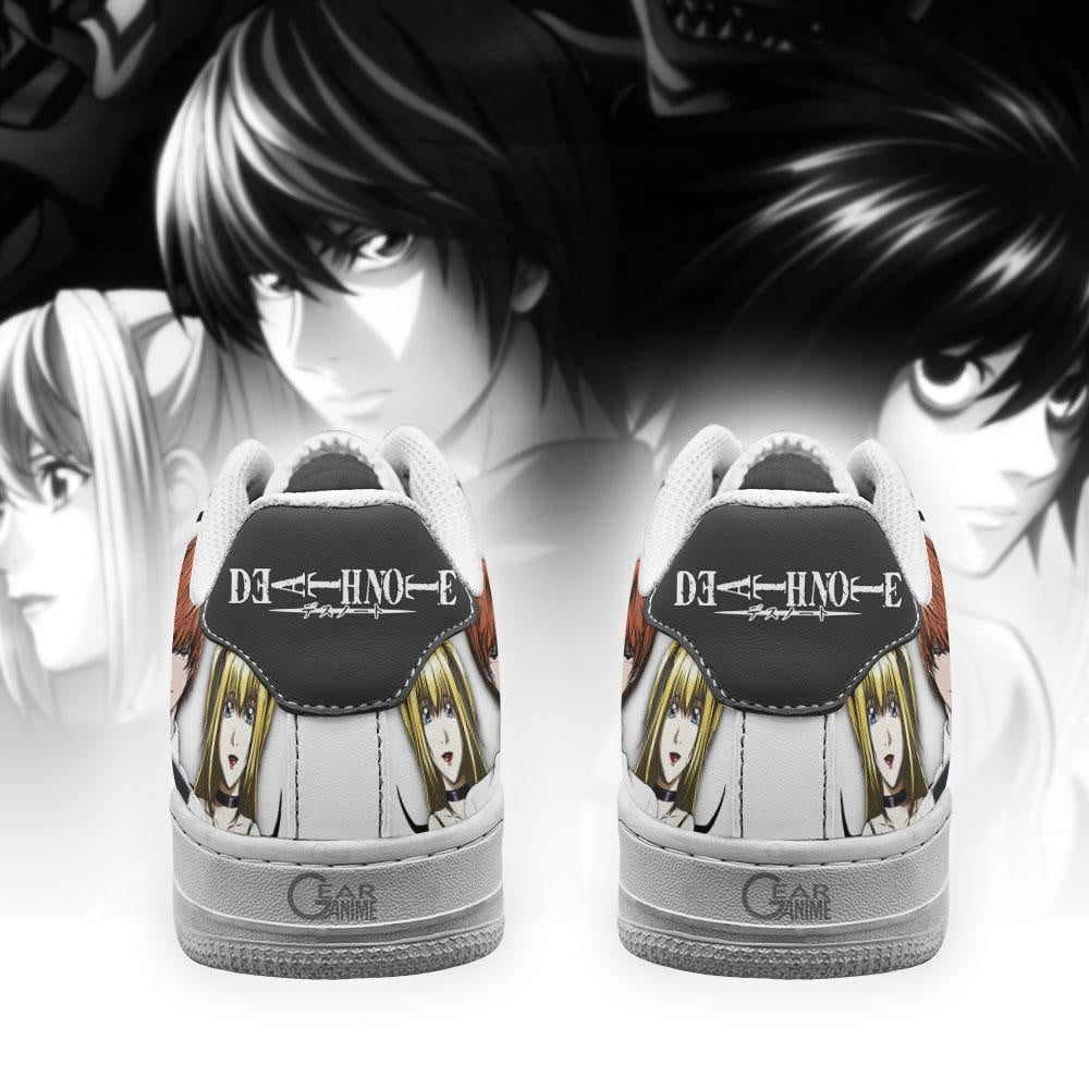 Death Note Air Sneakers Custom L Lawliet Light Yagami Misa Misa Anime Shoes