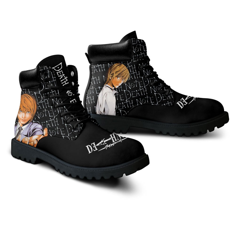 Death Note Light Yagami Boots Anime Custom Shoes
