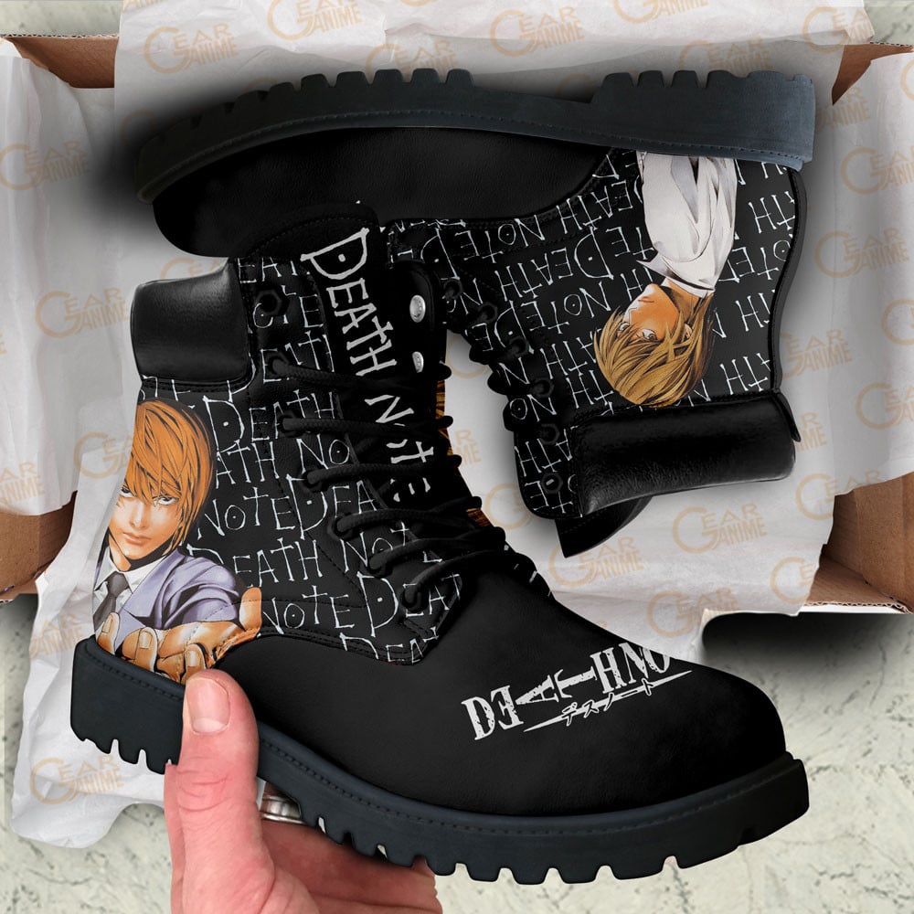 Death Note Light Yagami Boots Anime Custom Shoes