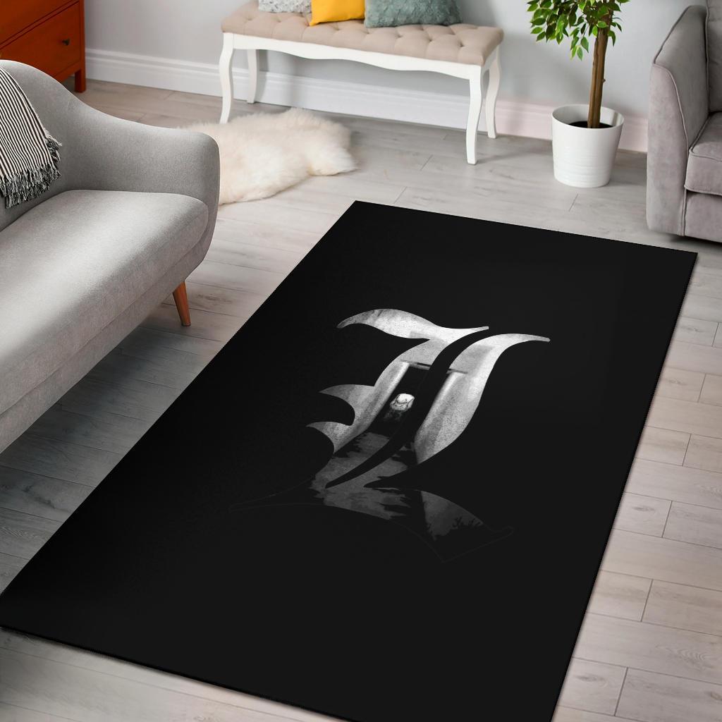 Death Note Logo Area Rectangle Rug
