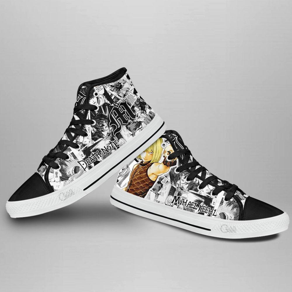 Death Note Mihael Keehl High Top Shoes Custom Manga Anime Sneakers