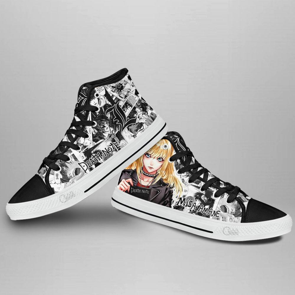 Death Note Misa Amane High Top Shoes Custom Manga Anime Sneakers