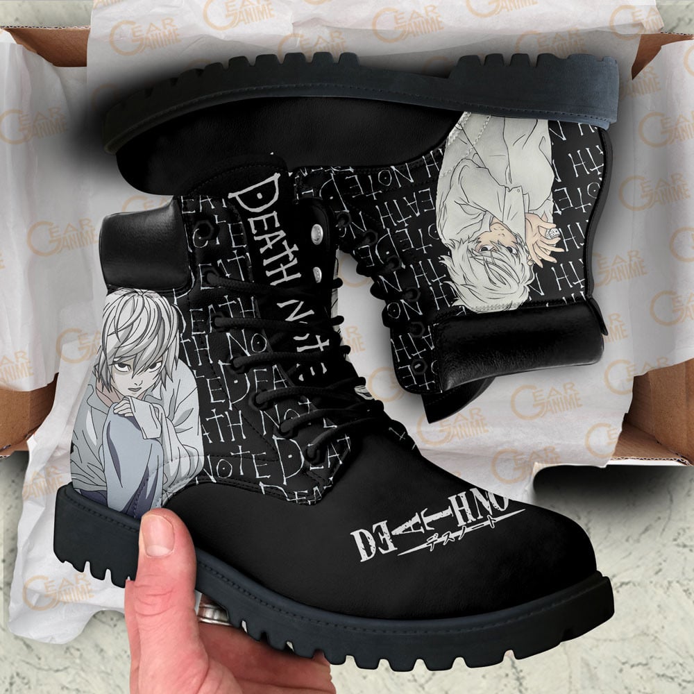Death Note Nate River Boots Anime Custom Shoes