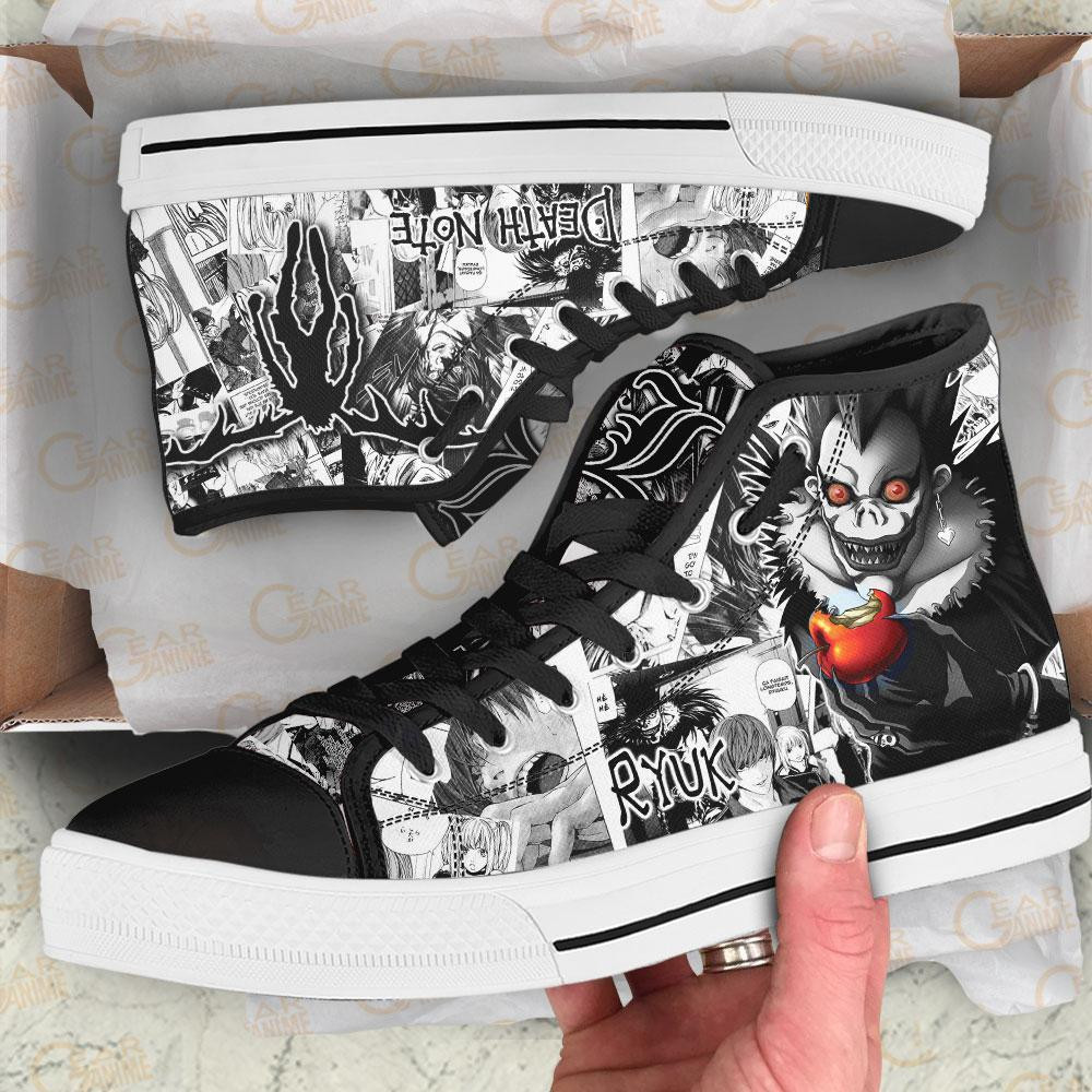 Death Note Ryuk High Top Shoes Custom Manga Anime Sneakers