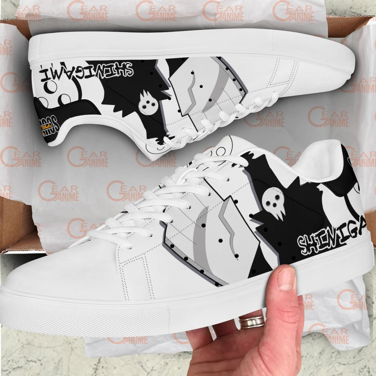 Death Shinigami Skate Sneakers Custom Soul Eater Anime Shoes