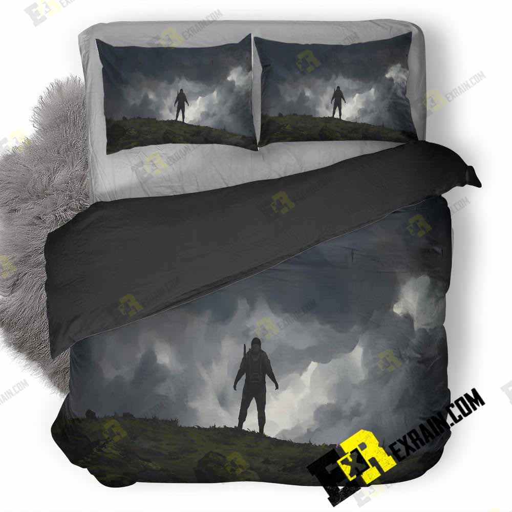 Death Stranding Game Fan Art Ak 3D Customized Duvet Cover Bedding Set