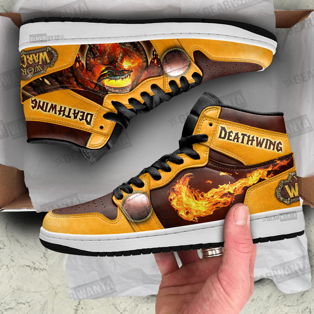 Deathwing World of Warcraft JD Sneakers Shoes For Fans, Air Jordan Hightop