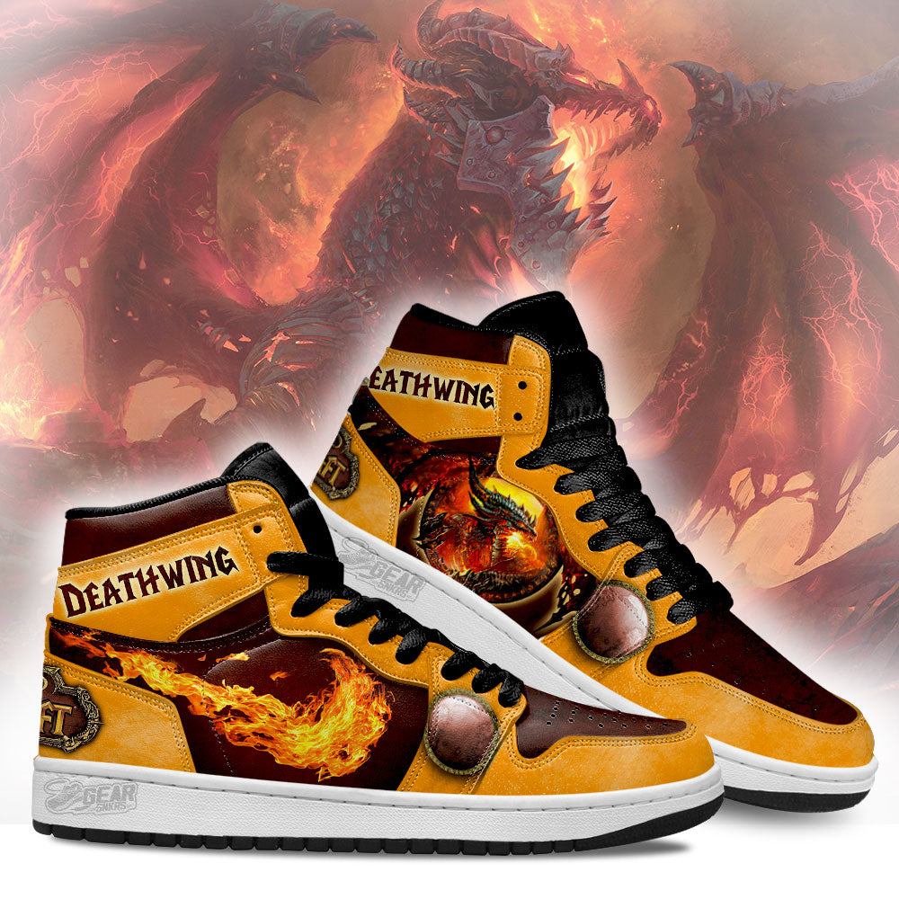 Deathwing World of Warcraft JD Sneakers Shoes For Fans, Air Jordan Hightop