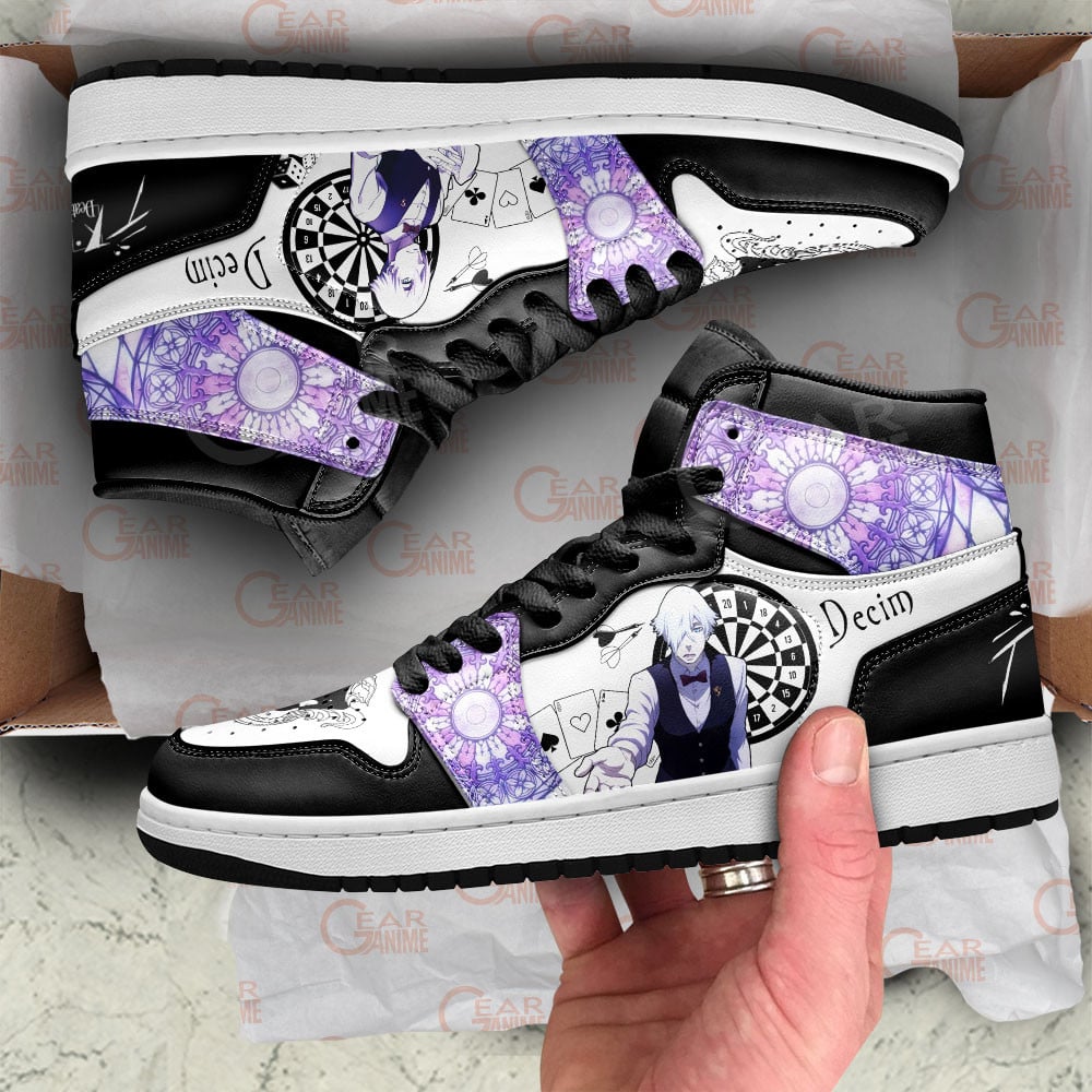 Decim JD1s Sneakers Death Parade Anime Shoes, Air Jordan Hightop