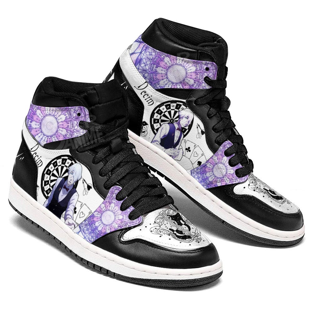 Decim JD1s Sneakers Death Parade Anime Shoes, Air Jordan Hightop