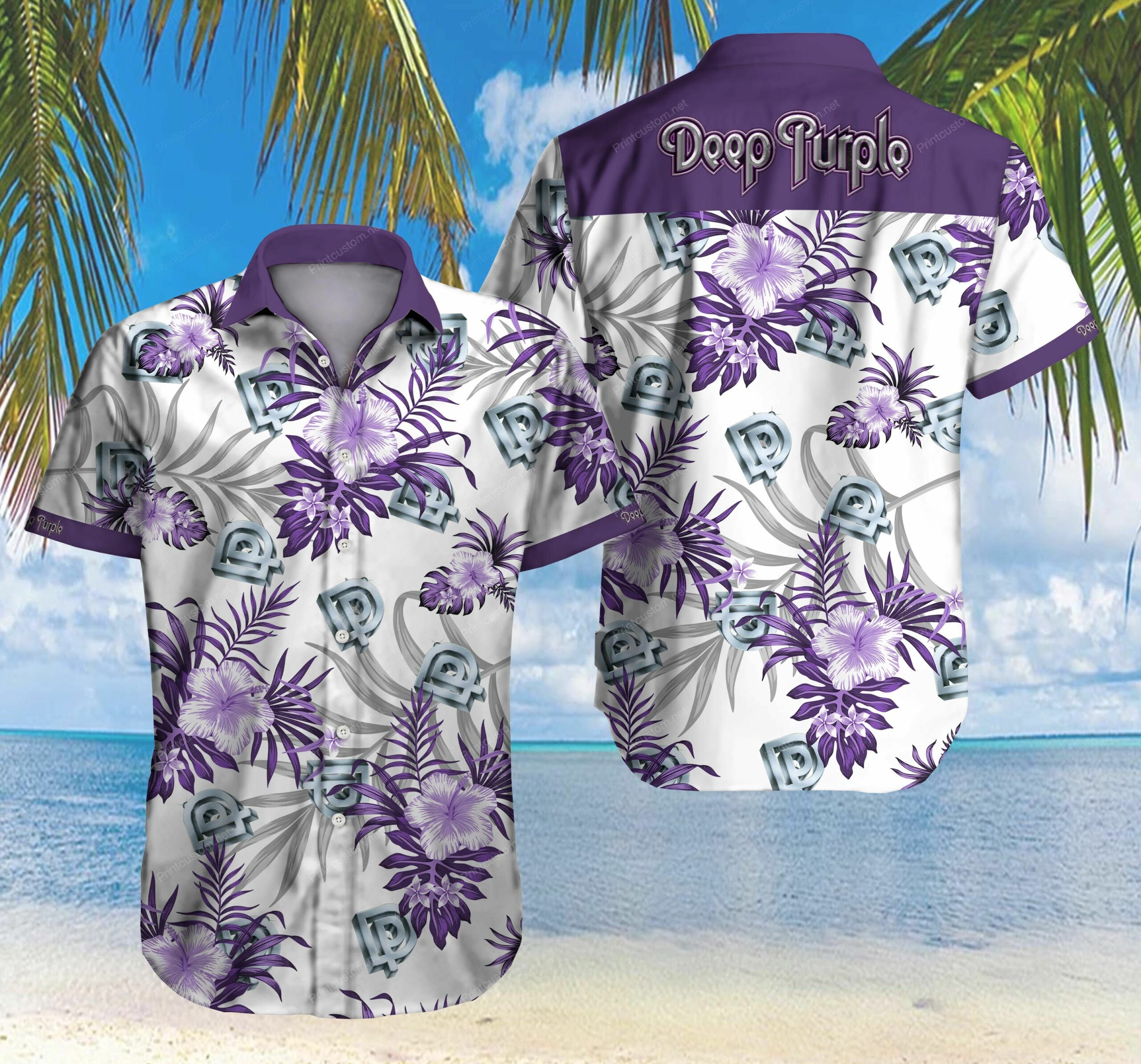 Deep Purple Hawaii 3D Shirt