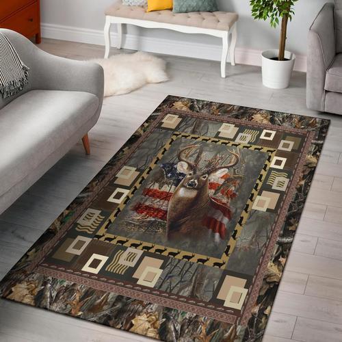 Deer Hunting Limited Edition Rectangle Rug