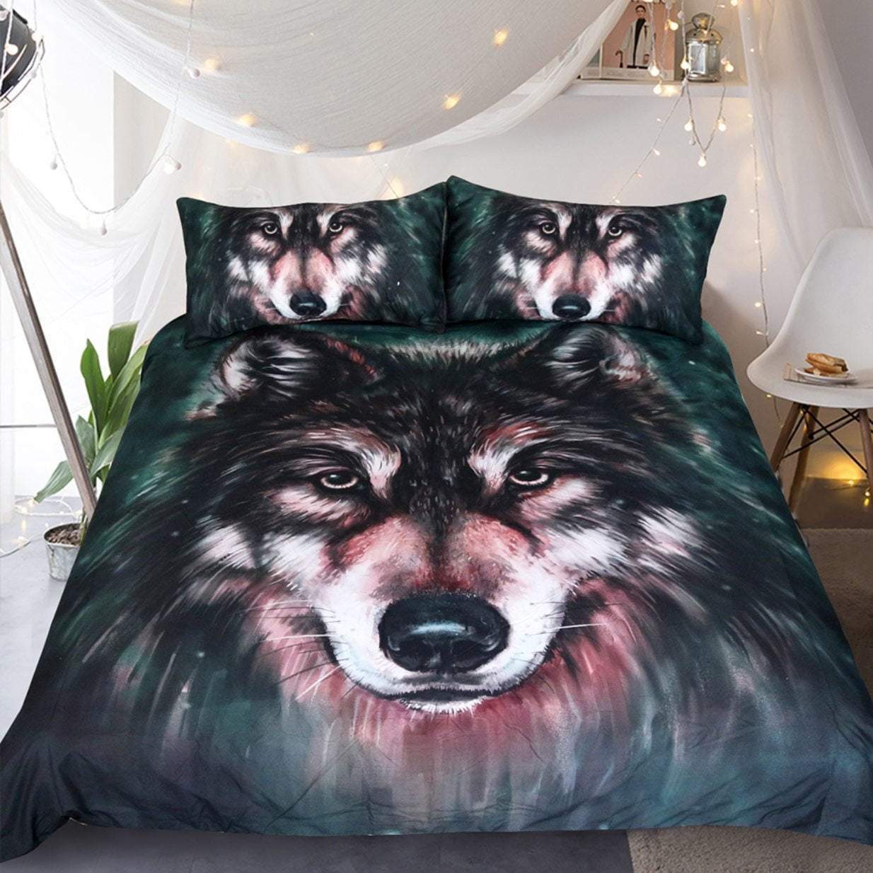 Default Bad Wolf 3D Customized Duvet Cover Bedding Set